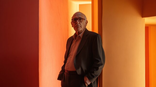 Luis Barragan's unique design philosophy shines in this strikingly lit architectural space