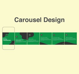 Carousel design for social media post