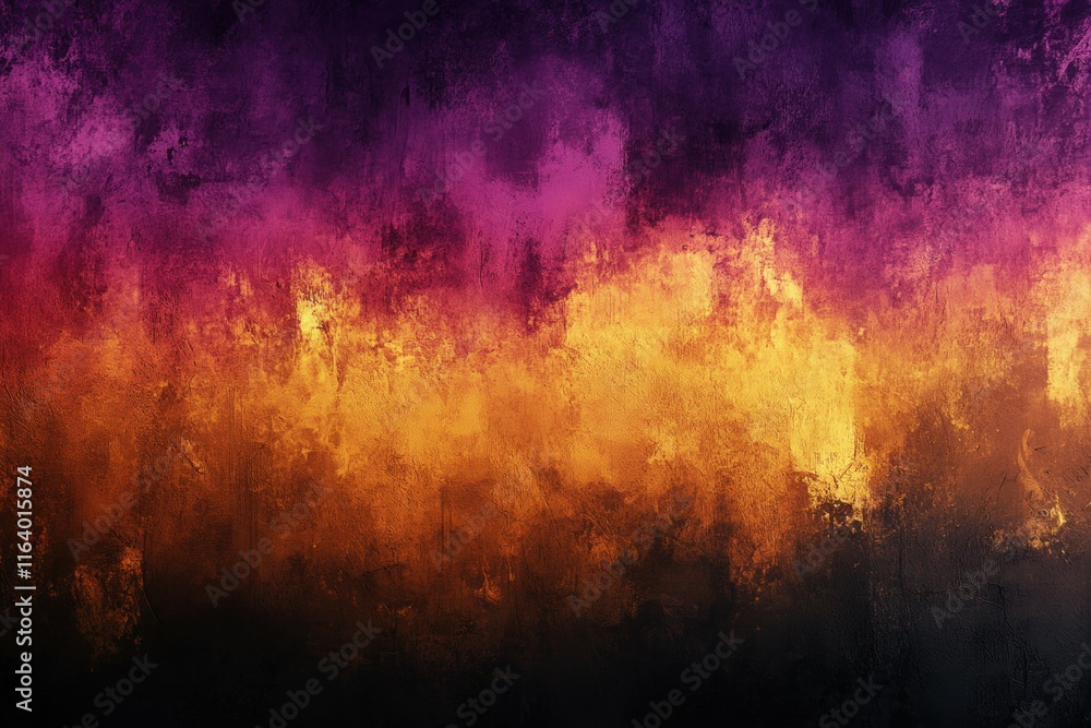 Poster abstract gradient artwork featuring vibrant colors transitioning from purple to orange.
