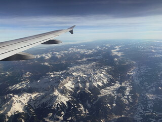 Obraz premium view from airplane window