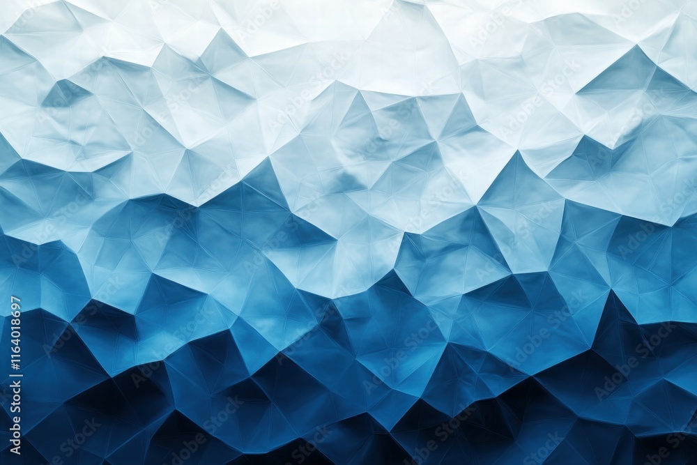 Aufkleber abstract blue geometric pattern with a textured, layered appearance.