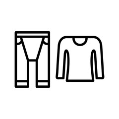 Thermal underwear Vector Icon