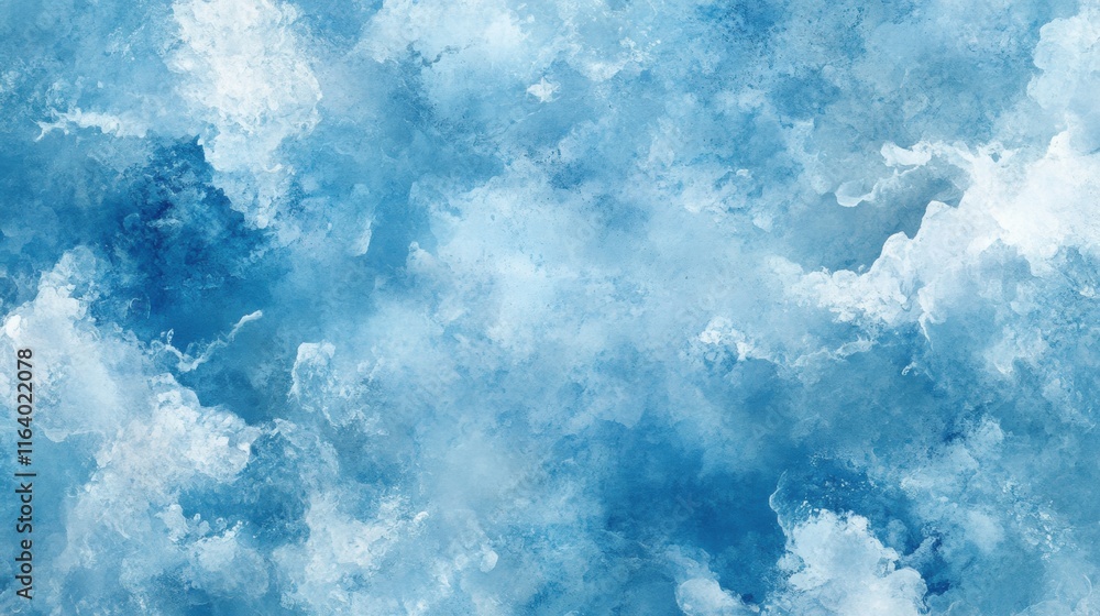 Aufkleber abstract blue cloud texture with soft, swirling patterns.