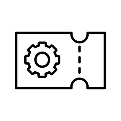 Support Ticket Vector Icon