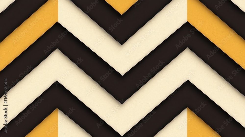Aufkleber geometric pattern with bold colors in chevron design style