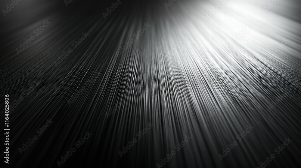 Poster A close-up view of sleek, textured lines creating a dynamic, abstract pattern.