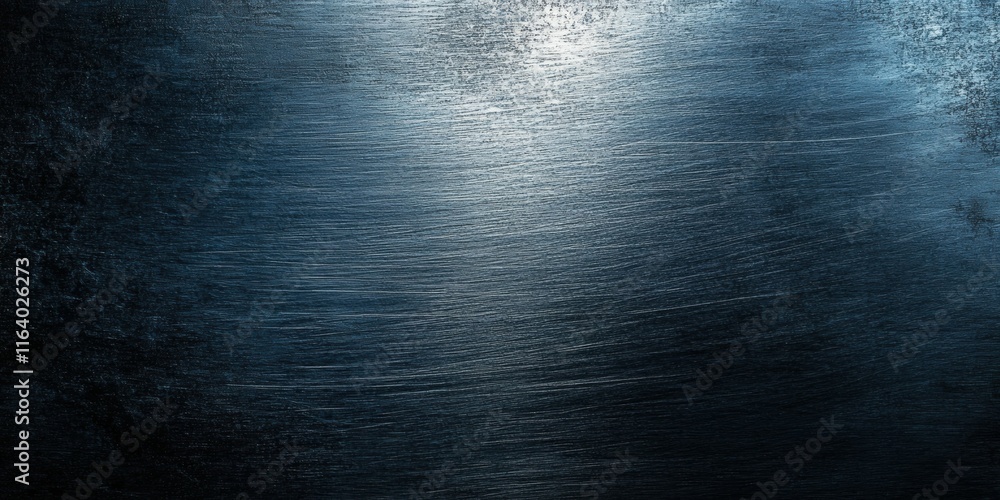 Poster A textured blue gradient background with a subtle metallic sheen, ideal for design projects.