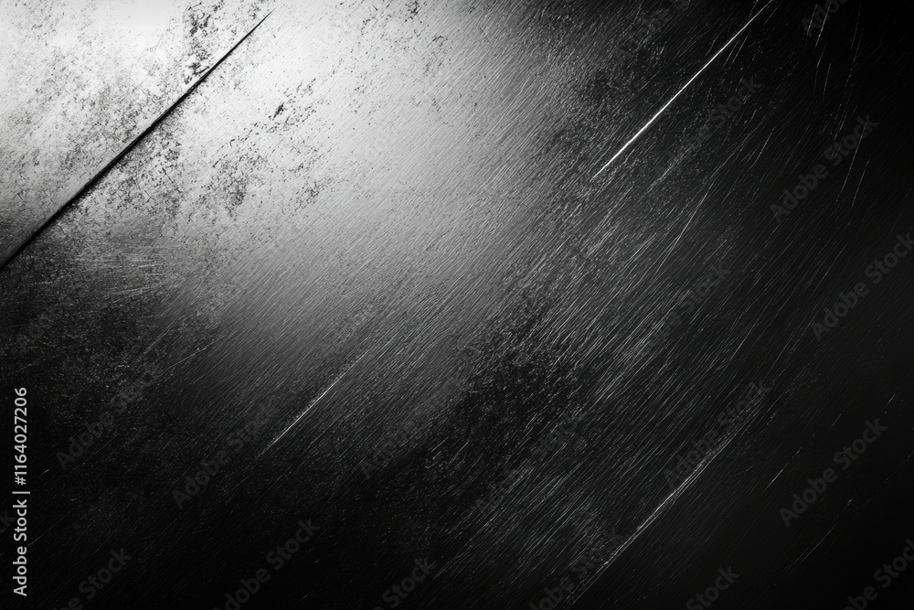 Aufkleber a textured, metallic surface with scratches and a gradient from dark to light.