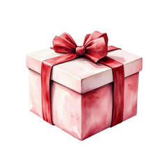Obraz premium Artistic Red Gift Box