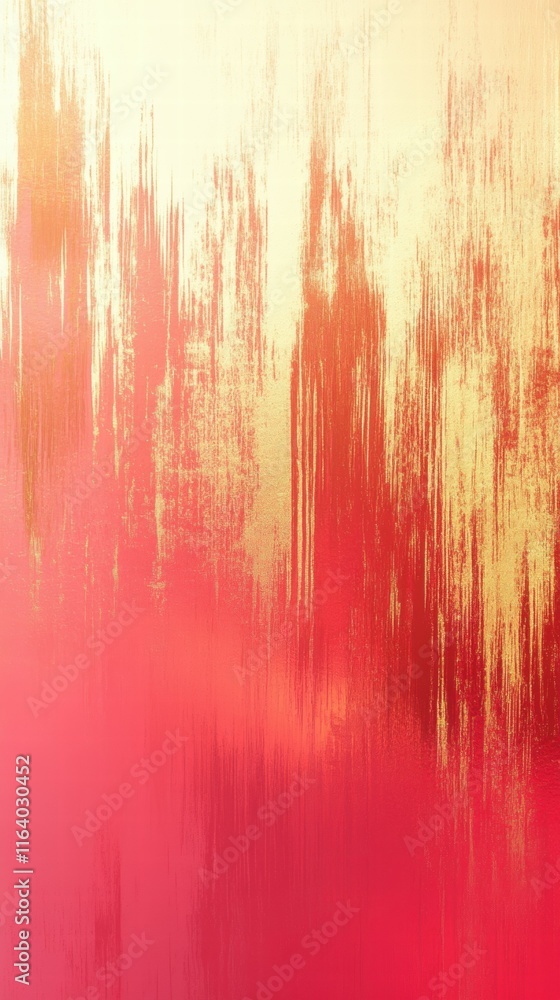 Poster an abstract gradient artwork featuring warm hues of pink and gold.