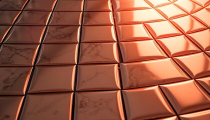 Abstract Geometric Pattern of Reflective Tiles for Modern Surface Design