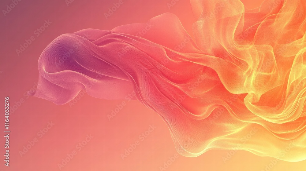 Poster Abstract flowing colors create a serene and dynamic visual experience.