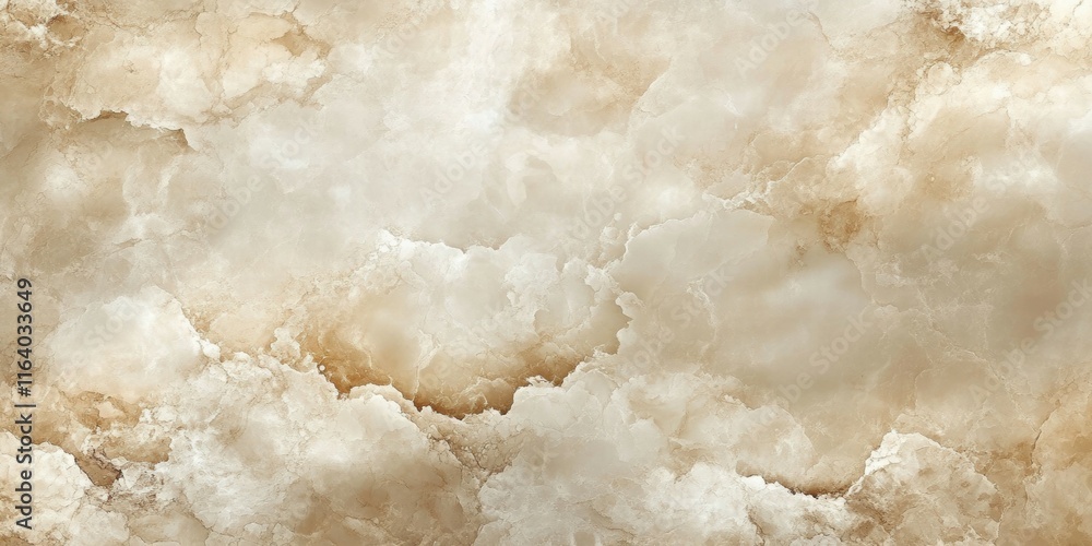 Aufkleber a textured abstract representation of soft, cloudy formations in warm tones.