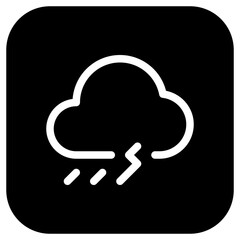 Editable thunderstorm vector icon. Part of a big icon set family. Perfect for web and app interfaces, presentations, infographics, etc