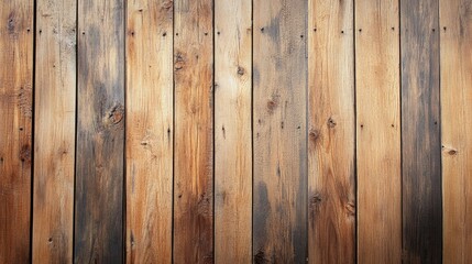 Naklejka premium Rustic wooden wall paneling in American style featuring natural textures and warm tones ideal for interior design backgrounds