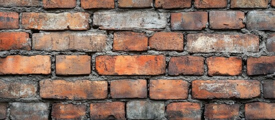 Obraz premium Textured red brick wall background ideal for interior design home decor and architectural inspiration in high definition quality
