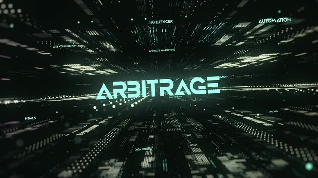  Digital Data Technology Word ARBITRAGE