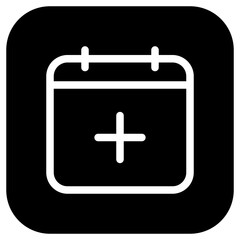 Editable vector add new calendar event icon. Part of a big icon set family. Perfect for web and app interfaces, presentations, infographics, etc