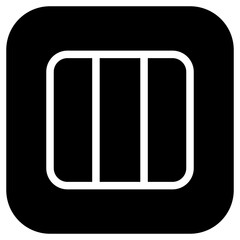 Editable vector three columns view icon. Part of a big icon set family. Perfect for web and app interfaces, presentations, infographics, etc