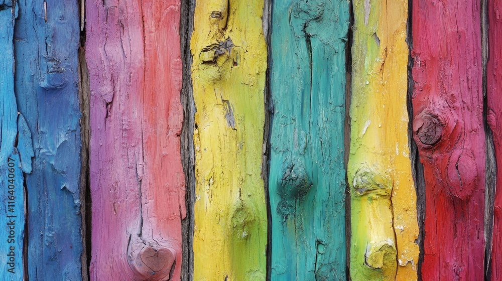 Poster vibrant abstract colorful wooden bark texture background for creative design projects and artistic e