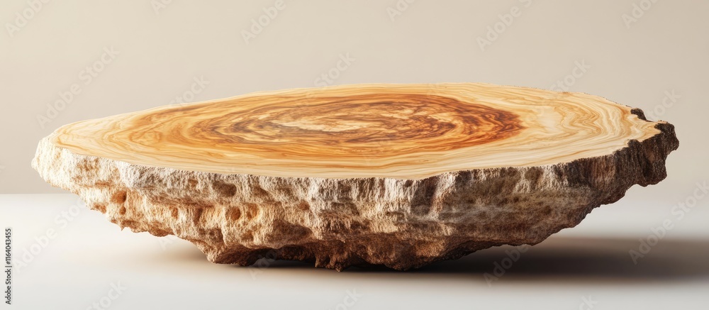 Poster natural wooden table top with unique grain pattern ideal for elegant product display or creative sty