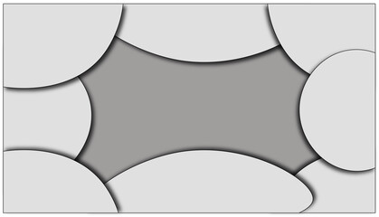 set of black and white banners