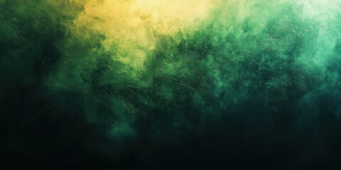 Obraz premium Abstract gradient texture with green and yellow hues, evoking a dreamy atmosphere.