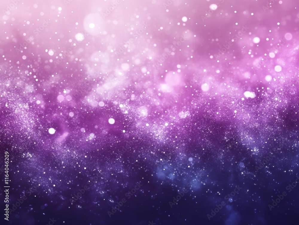 Poster a dreamy, abstract background featuring soft purple hues and sparkling particles.
