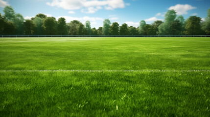 Fototapeta premium Lush Green Grass ground Close-Up Shot