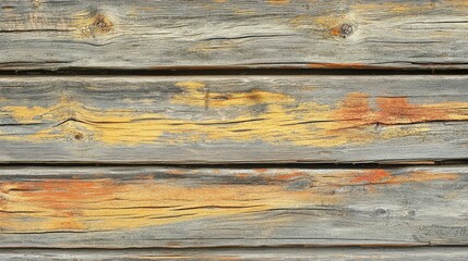 Weathered Wooden Boards with Abstract Colorful Textures and Natural Grain Patterns