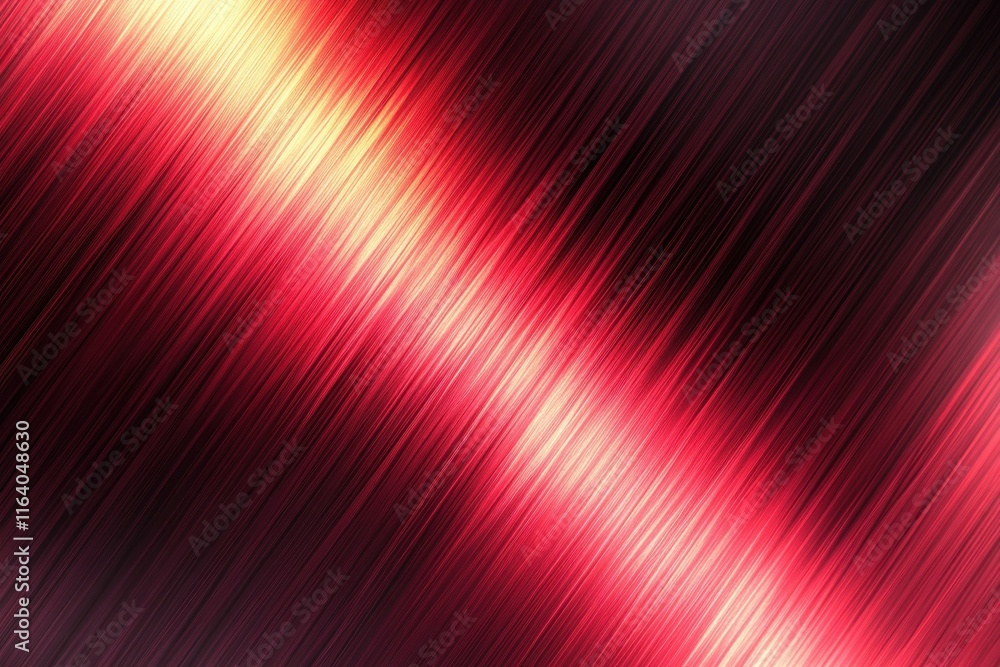 Aufkleber Abstract red and yellow diagonal lines create a dynamic, modern visual effect.