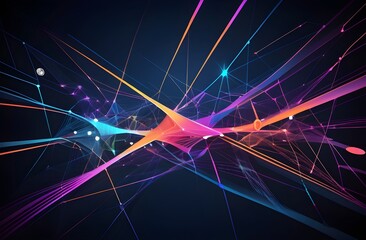 Abstract lights background. Science and technology background. Banner, poster