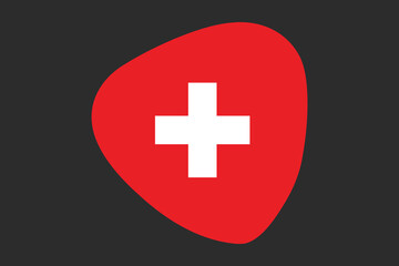 Switzerland flag sign, Switzerland flag vector graphic, Switzerland country flag is a symbol of freedom, National Switzerland flag, vector illustration
