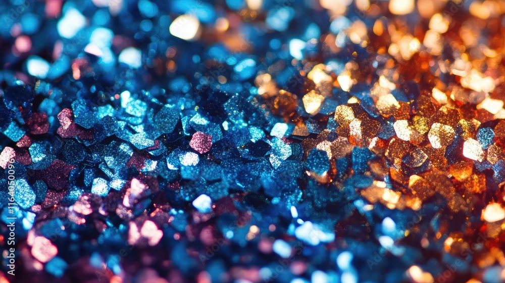 Poster colorful abstract glitter background with bokeh effect in vintage style creating a festive and vibra