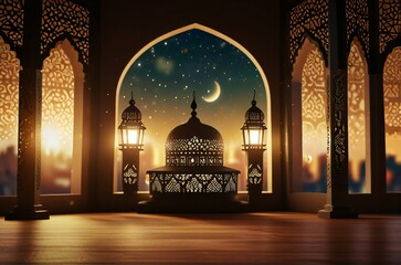 interior of the mosque