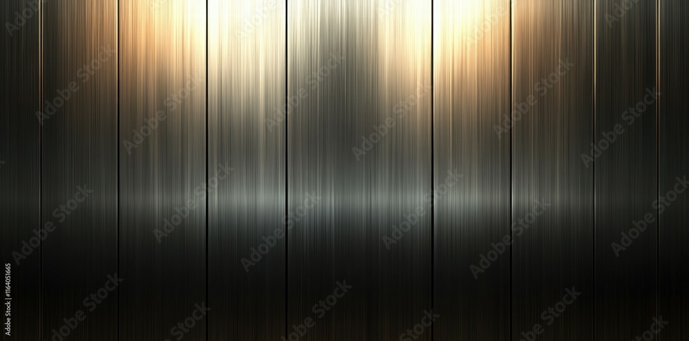 Poster a sleek, metallic surface with a gradient of light, creating a modern, polished appearance.
