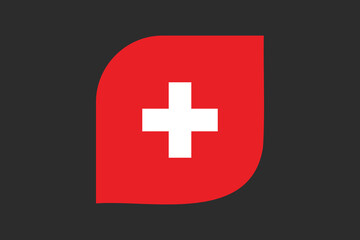 Switzerland flag sign, Switzerland flag vector graphic, Switzerland country flag is a symbol of freedom, National Switzerland flag, vector illustration
