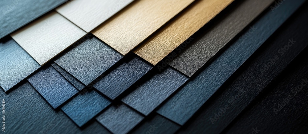 Poster gradient color sample cards arranged in a rule of thirds layout for artistic inspiration and design 