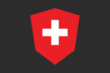 Switzerland flag sign, Switzerland flag vector graphic, Switzerland country flag is a symbol of freedom, National Switzerland flag, vector illustration
