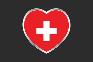 Switzerland flag sign, Switzerland flag vector graphic, Switzerland country flag is a symbol of freedom, National Switzerland flag, vector illustration
