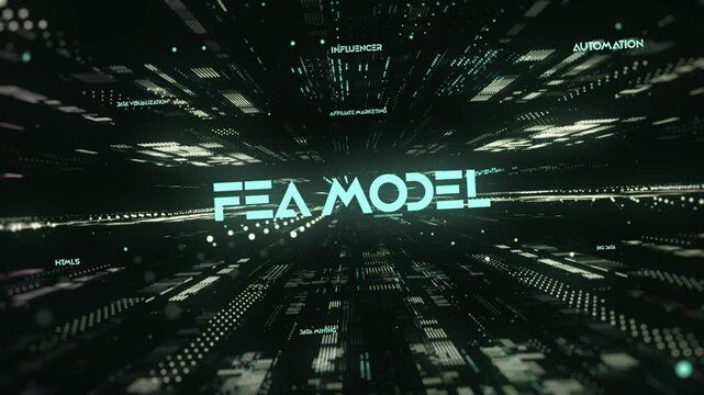 Digital Data Technology Word FEA MODEL