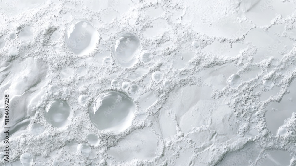 Poster white marble texture with air bubbles and swirling oil patterns ideal for abstract backgrounds and d