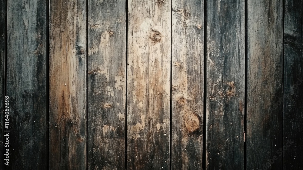 Poster weathered wooden planks with a rustic dirty texture suitable for backgrounds and design projects. na