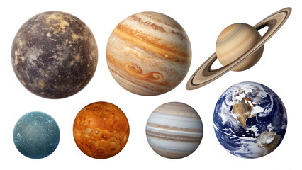 collection of universe planets