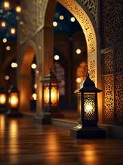 mosque in night