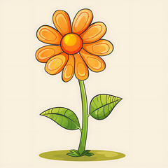 flower on a green background