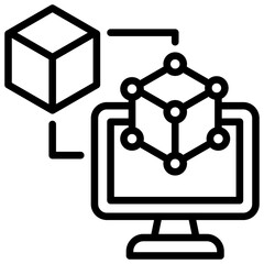 Digital Twin Icon