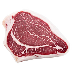 Marbled wagyu beef raw cut showcasing exquisite marbling and rich texture on a clean surface