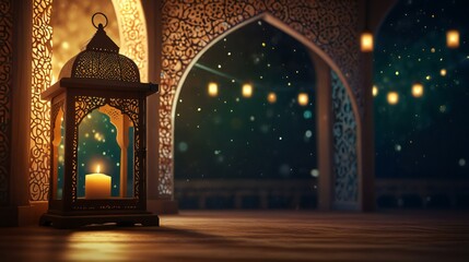 mosque in night