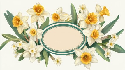 "Sunny Daffodils: A Space for Your Message"